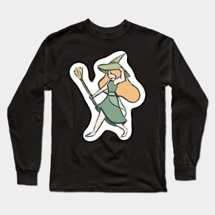 green witch Long Sleeve T-Shirt